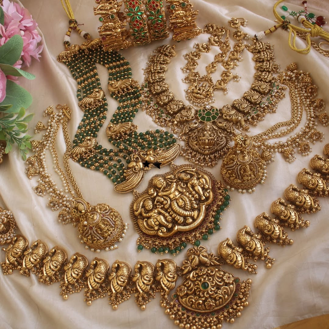 Gold Plated Bridal Jewellery Set, Wedding Collection