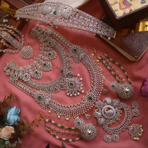 Restocked Customized American Diamond Bridal sets