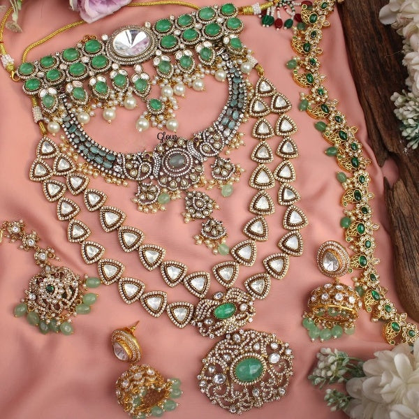 Beautiful Victorian AD bridal set - Embrace royal elegance on your special