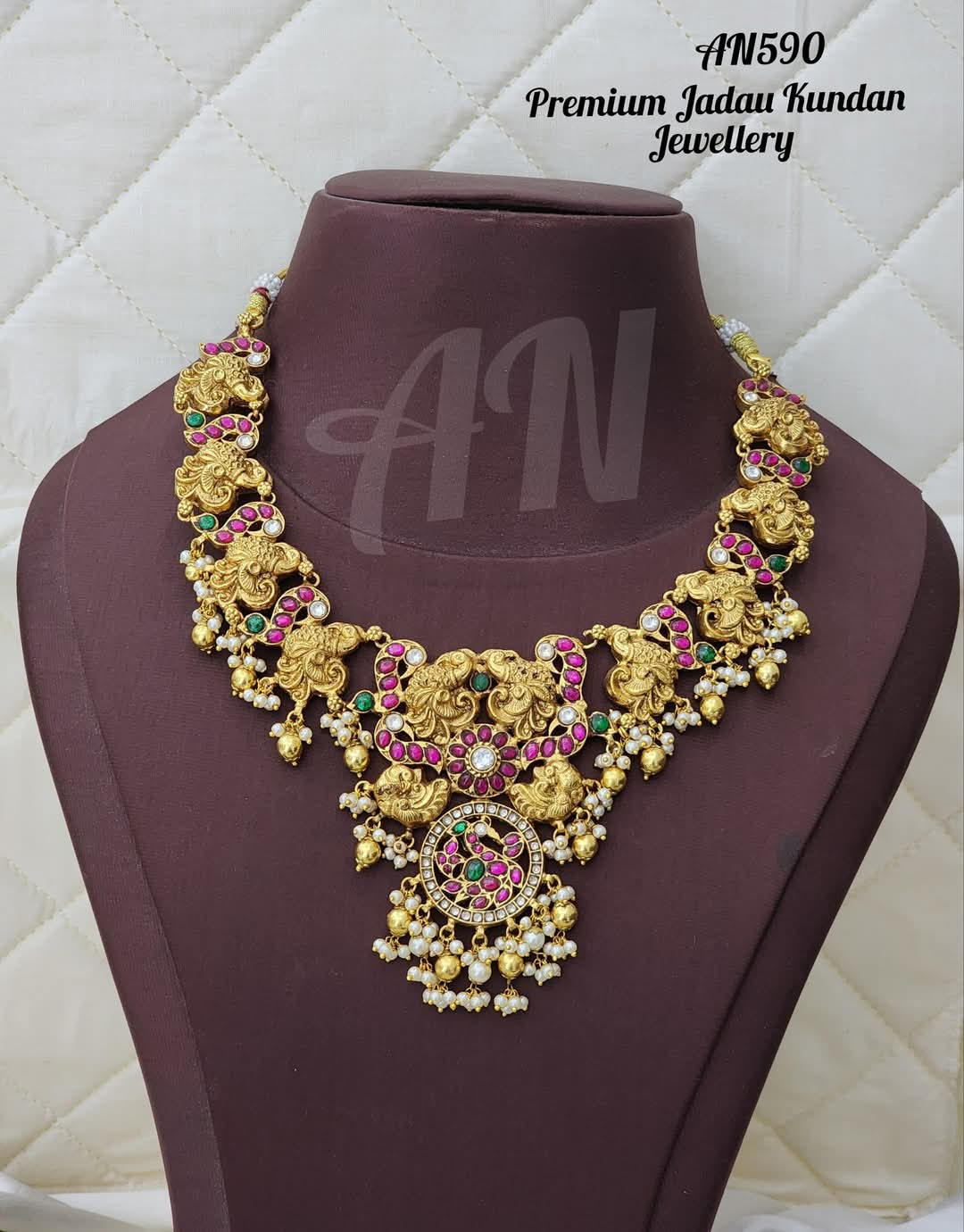 Gold Plated Designer Necklace Set