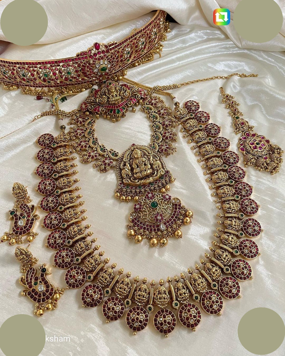 jewellery set for women German Silver & Gold