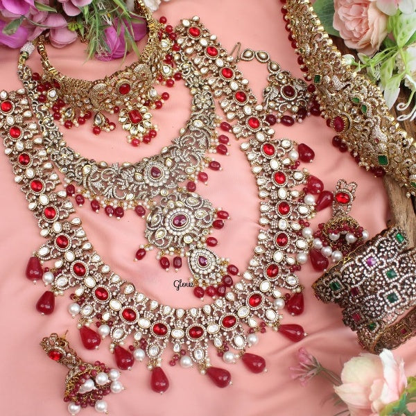 Beautiful Full Combo AD bridal set - Embrace royal elegance on your special